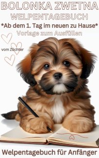 Bolonka Zwetna Buch Welpen Tagebuch,Vorlage z.Ausfüllen