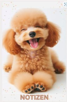 Lustiges Pudel Notizbuch, Buch: Das perfekte Geschenk
