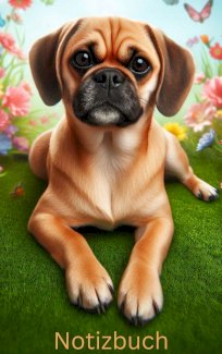 Notizbuch Puggle, Buch, Geschenk für Fans & Hunde Liebh