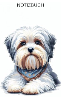 Diamond Painting Bolonka Zwetna Notizbuch, Buch: Hunde