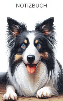 Diamond Painting Border Collie Notizbuch, Buch: perfekt