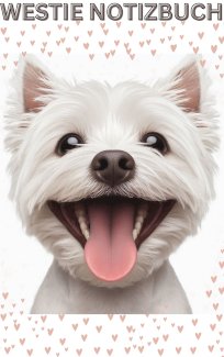 Notizbuch West Highland White Terrier, Buch, HundeMotiv