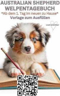 Australian Sheperd - Welpentagebuch, Buch, Vorlage zum 