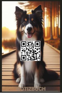 Cute Border Collie, Buch, Notizbuch mit Border Collie