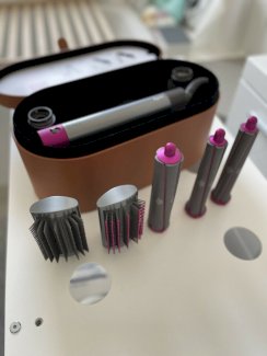 Dyson Airwrap Komplett Lang Fuchsia/Nickel