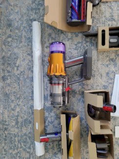 Dyson V12 Detect Slim Akku-Staubsauger – Gelb/Eisen 