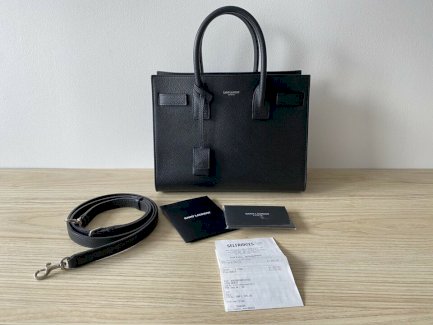 Saint Laurent Baby-Tagestasche Schwarz