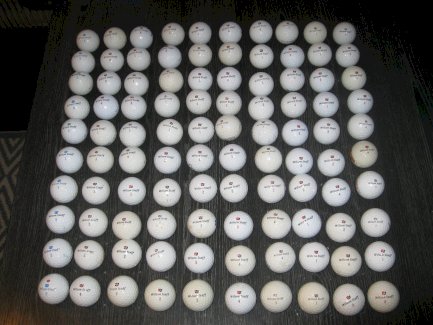 100 Wilson-Golfbällen