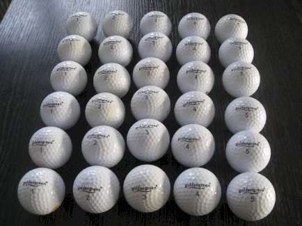 30 Goldengreen-Golfbällen