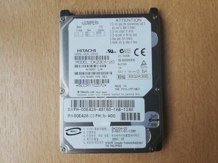 2.5" HDD IDE Hitachi DK23CA-20 20 GB