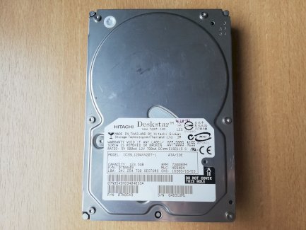 3.5" HDD IDE Hitachi-IBM 7200RPM 8MB 123GB IC35L120AVV2