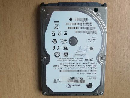 2.5" SATA HDD 5400RPM 8MB 160 GB Seagate Momentus