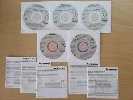 Lenovo Windows 8 Pro Recovery DVD SET