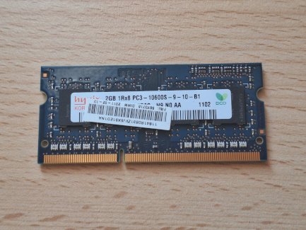 Hynix 2GB RAM Riegel DDR3 1066 SO-DIMM - Geprüft! 