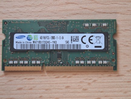 Samsung 4GB RAM, DDR3L PC3-12800S SO-DIMM - Getestet! - Gratis-inserat.com