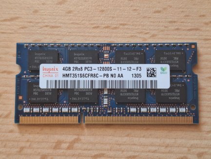 Hynix 4GB RAM, DDR3 PC3-12800S SO-DIMM - Getestet! - Gratis-inserat.com