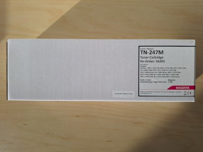 Tonerersetzung für Brother TN-247M - Magenta Toner, OVP