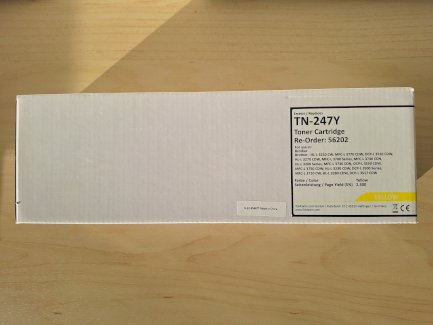 Tonerersetzung für Brother TN-247Y Yellow Toner Neu OVP