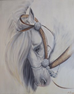 Pferd Reiten von Kunstlerin direkt