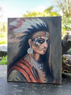 Wizzard Tattoo  Indianer von Kunstlerin direkt