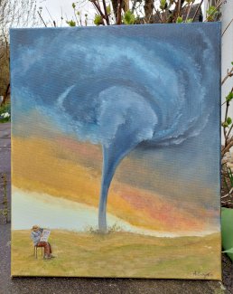 Wetter Gemaelde von Kunstlerin direkt