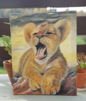 Katze baby Tiger von Kunstlerin direkt