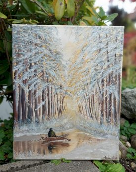Wald Winter Baum von Kunstlerin direkt