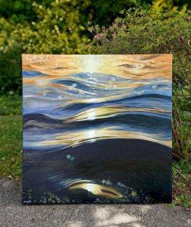 Wasser Welle gemalt von mir.