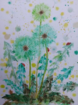 Loevenzahn Garten Aquarelle