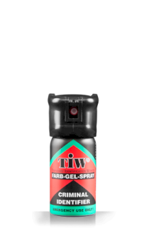 Rotes Farb-Gel Spray zur Abschreckung des Täters