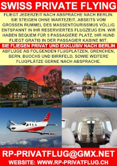 SWISS PRIVATE FLYING SPARFLUG - PROGRAMM.