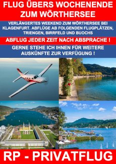 SWISS PRIVATE FLYING FLIEGT ZUM WÖRTHERSEE - Gratis-inserat.com