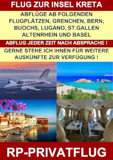 PRIVATFLUG ZUR INSRL KRETA 