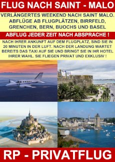 SWISS PRIVATE FLYING FLIEGT NACH SAINT MALO - Gratis-inserat.com