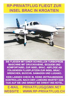 RP-PRIVATFLUG FLIEGT ZUR INSEL BRAC