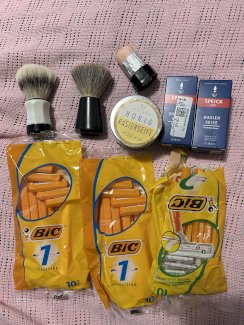 Nass Rasierer Utensilien