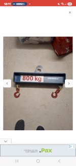 Hebetraverse für Lasten