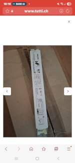 Phillips Elektronisches Vorschaltgerät 1x18watt Neu