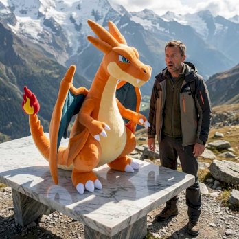 Pokémon Glurak (Charizard) Plüschtier XXL 150 cm