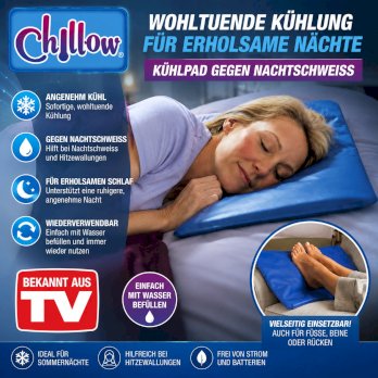 Chillow Kühlkissen 🧊 Für heisse Nächte