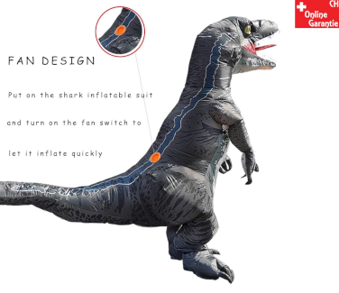 Aufblasbares Velociraptor Kostüm 150-190 cm 🦖