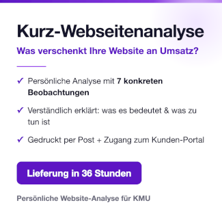 Onlineshop verkauft zu wenig? Webseiten-Analyse 29 CHF