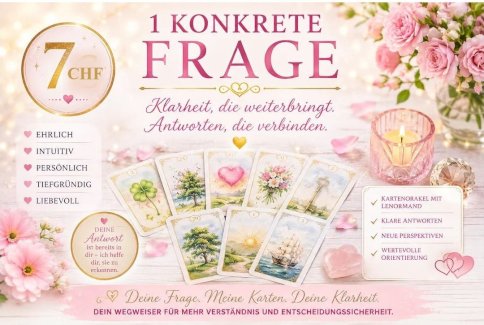 Kartenlegen: 1 konkrete Frage – klare Antwort