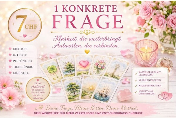 Kartenlegen: 1 konkrete Frage – klare Antwort