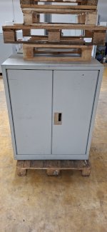 Lista Metallschrank, grau 80x50x100cm